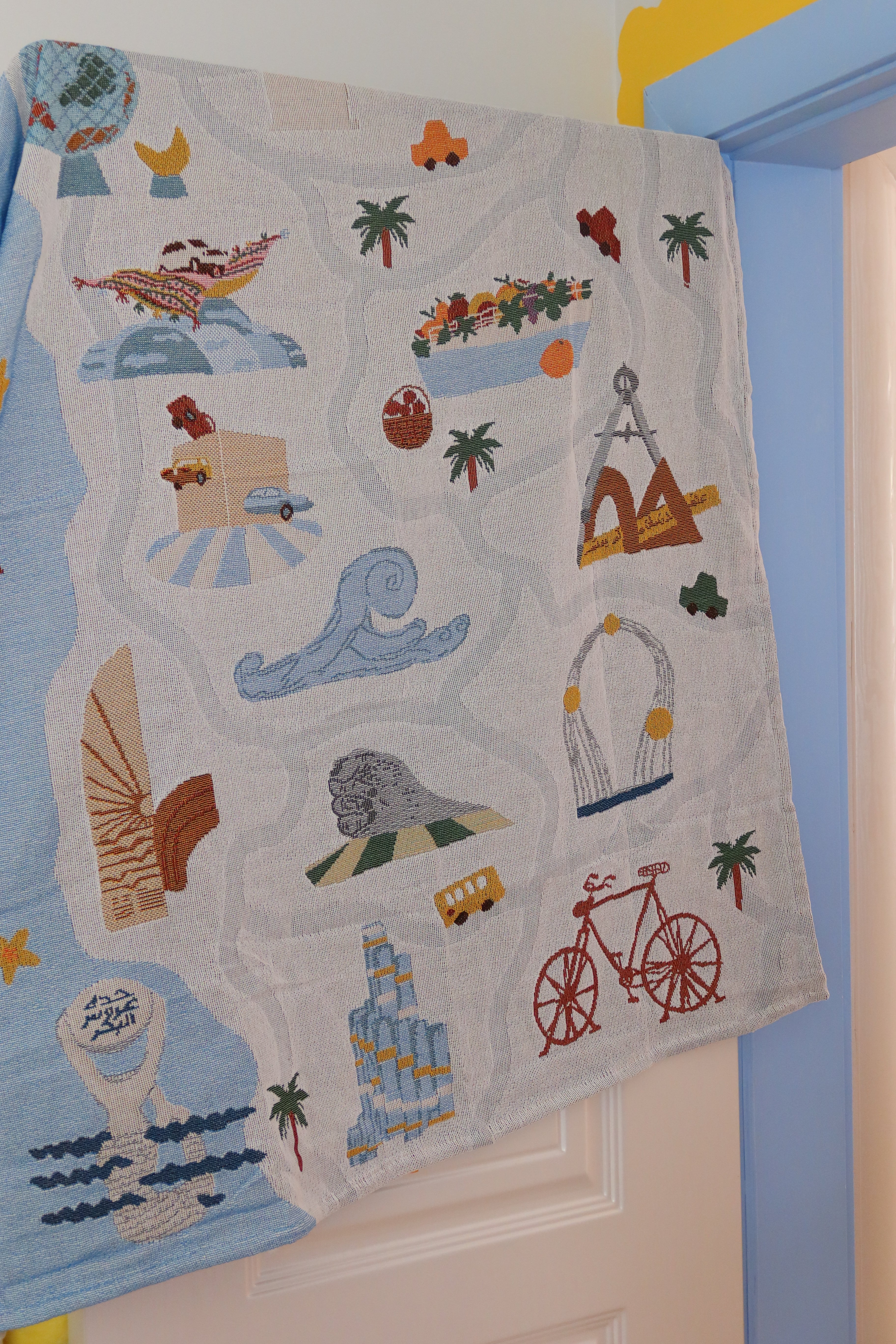 Jeddah Map Tapestry